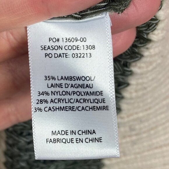 Splendid Lambswool Cashmere Bleeker Striped Sweater Size XS Pink Green Jumper - Picture 7 of 10